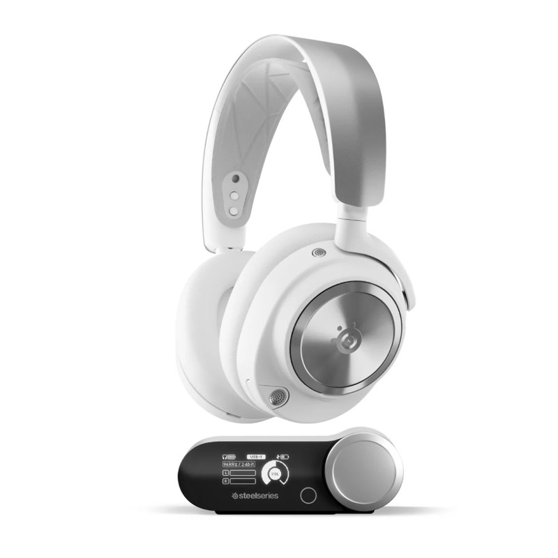 SteelSeries Arctis Nova Pro Wireless Gaming Headset - PS White - سماعة